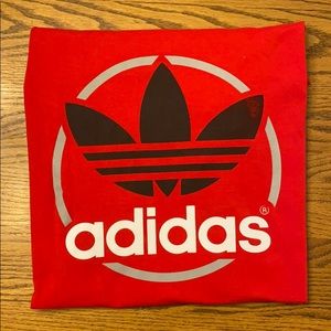 ADIDAS Trefoil Logo Short Sleeve T-Shirt - Red